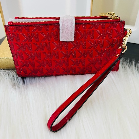 Michael Kors Jet Set Double Zip Wristlet Wallet - Picture 6 of 16